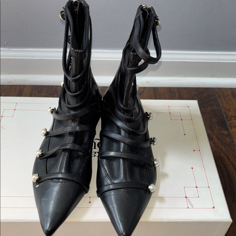 Zara Elegant Black Strappy Women's Shoes